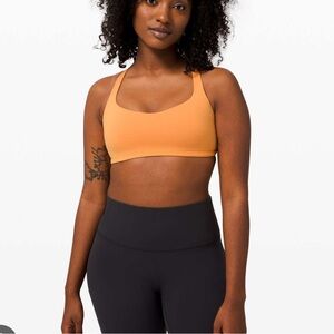 Lululemon Free to be Wild sports bra in monarch orange